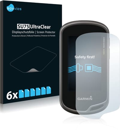 Savvies - Screenprotector voor Garmin Oregon 600t - Folie Beschermfolie transparant 6 Stuks
