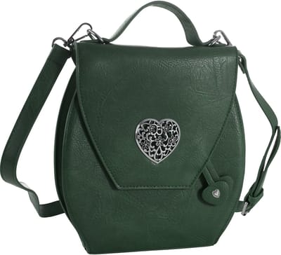 dressforfun - Handtas Hartenmeid groen - verkleedkleding kostuum halloween verkleden feestkleding carnavalskleding carnaval feestkledij partykleding - 303274