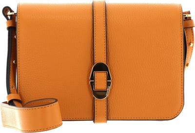 COCCINELLE Leren Schoudertas Avondtas Coccinelle Cosima Crossbody Bag Resina Terracotta