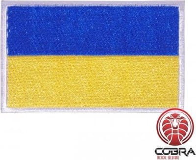 Vlag Oekraïne geborduurde patch embleem| Velcro| Military Airsoft