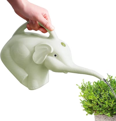 Olifant Gieter - Waterkruik Kamerplant - Nauwkeurig Water Geven - Lange Tuit Bereik - 2 Liter Capaciteit - Groen