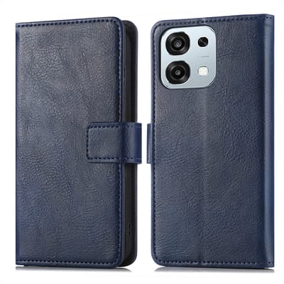 imoshion Hoesje - Geschikt voor Oppo A6 Pro (5G) - Luxe Bookcase - Donkerblauw