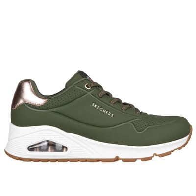 Skechers Uno Shimmer Away Sneakers groen - Dames - Maat 38
