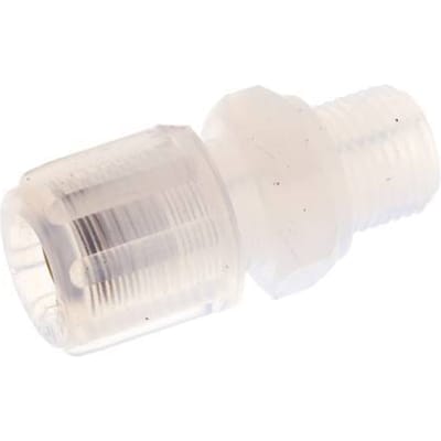 6x4mm & G1/8'' PFA Rechte Snijringkoppeling Buitendraad 10bar