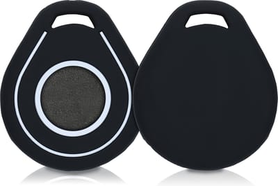 kwmobile Key Fob Cover for Harley Davidson Motorcycle Key Cover - Silicone Protective Case in Black / White - Soft Motorcycle Key Shell