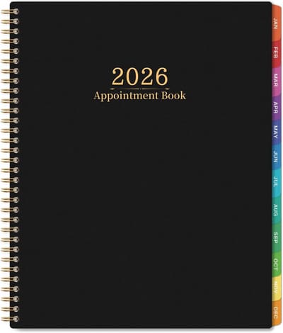 Dagelijkse Planner 2025: 12 Maanden Afsprakenboek A4 met Tijdsindeling van 30 Minuten