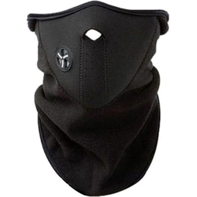 Couleur BK Demi-masque polaire pour l'extérieur, unisexe, Ski, neige, cyclisme, escalade, chaud, protection du cou, hiver