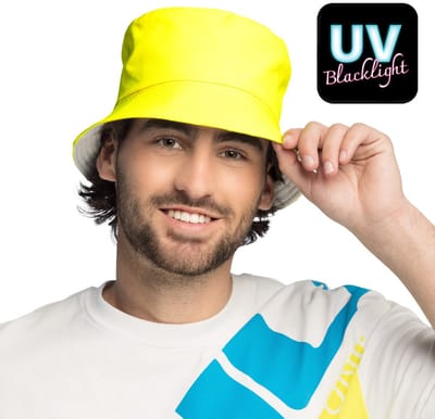 Boland - Neon Gele Bucket Hat UV
