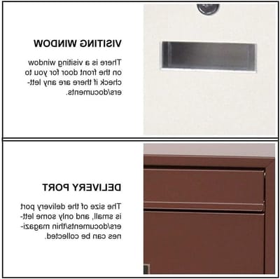 Suggestiebox Brievenbus - Brievenpost Houder - Post Ontvangen - Inclusief Veiligheidsslot - 14 inch - Wit