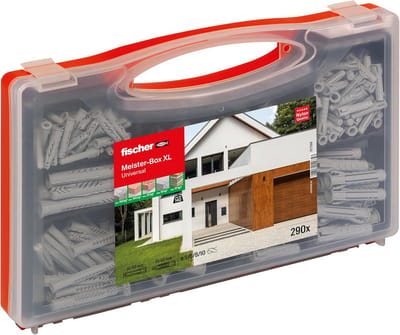 Pluggen Set - Bevestigingsmateriaal - Huis en Klus - Universeel en Praktisch - 290 Stuks - Grijs