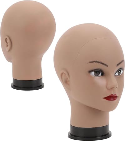 Mannequin Hoofd van PVC voor Schoonheid Make-up, Haarstyling, Hoeden en Brillen - Essentieel Gereedschap voor Professionals en Beginners