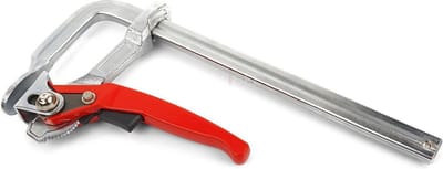 HBM Lijmklem 300 mm met Snelverstelling, Insteekdiepte 120 mm, Klembereik 300 mm, Staal Handvat
