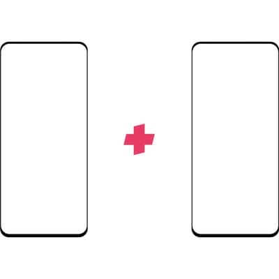 DuoPack: OnePlus Nord screenprotector gehard glas Edge to Edge