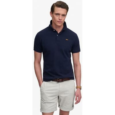 Superdry Polo Pique Classic Donkerblauw (navy) - Maat XXL - Heren