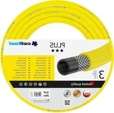 Tuinslang PLUS Flexibel 3-lagig garen UV-bestendig 3-4" 25m 10-220
