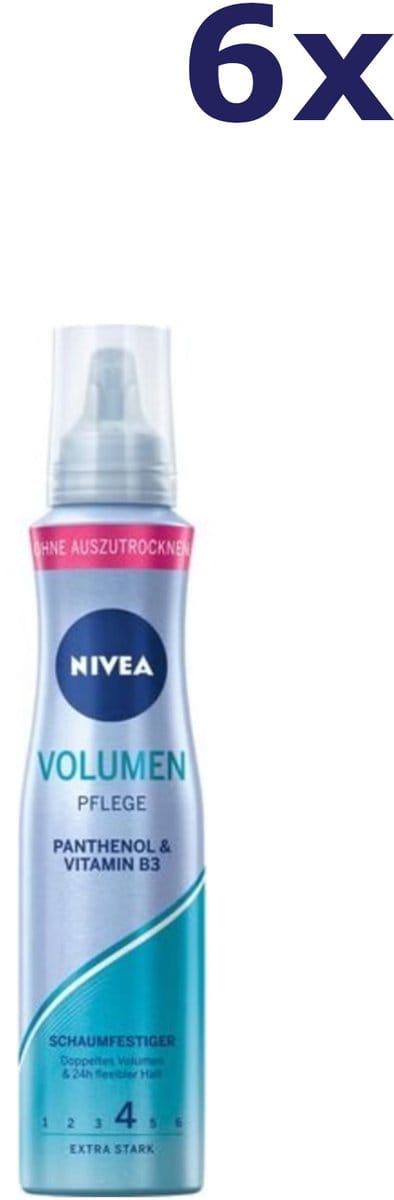 6x Nivea styling mousse Volume Care 150 ml