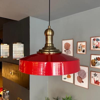 Bamyum Ace Hanglamp Industrieel Metaal Ø39 cm, Vintage Hanglamp, E27 Pendellamp