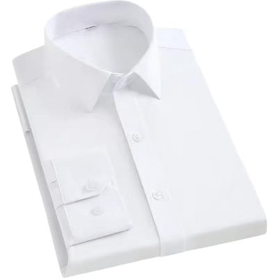 Heren Lente Herfst Dress Shirt Turn-down Kraag Effen Kleur Lange Mouwen Single-breasted Formeel Vest Kantoor Zakelijk Top M