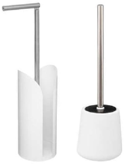 5Five Cocoon Flexibele toilethouder + toiletborstel - Wit