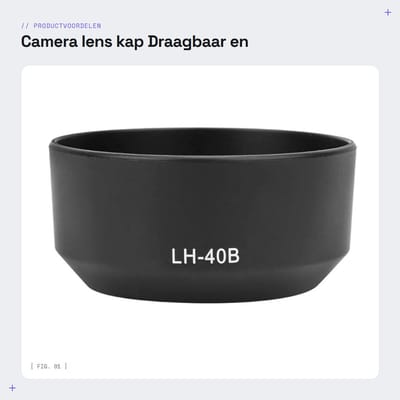 Dailygoods- Lenskap Draagbaar - Kunststof - Voor M.ZUIKO 12-40mm F2.8 - Zwart - Lichtgewicht 14g - Voorkomt verblinding
