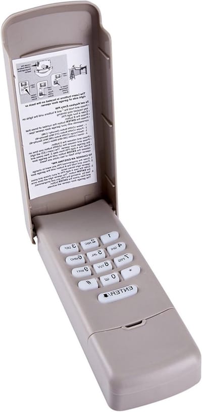Draadloos Toetsenbord voor Garagedeuren - Sleutelloze Toegang, Compatibel met Liftmaster en Chamberlain Remotes, Ideaal voor Gemak en Veiligheid