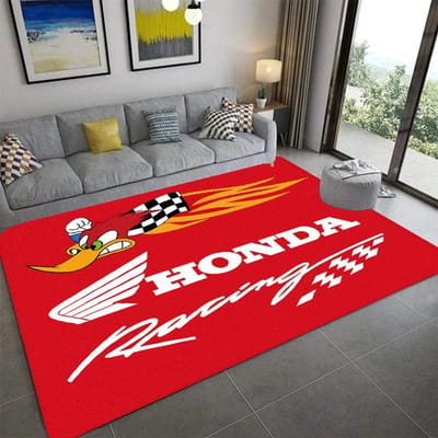 H-Honda tapijt bedrukt mode yogamat antislip tapijt slaapkamerdecoratie buitentapijt slaapkamer verjaardagscadeau 120*160cm