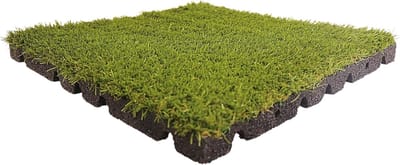Valbeschermingsmat Gazon - Veiligheidsvloer - Speeltoestellen Beveiligen - Hoge Dikte 50mm - 50x50cm - Groen