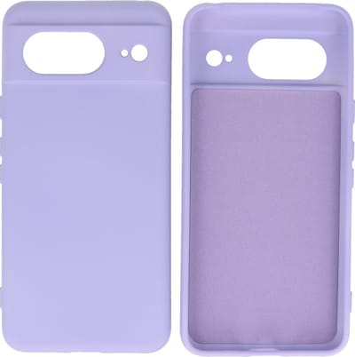 Hoesje Geschikt voor Google Pixel 8 - Fashion Telefoonhoesje Backcover - Siliconen Hoesje - Paars