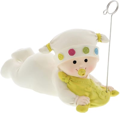 Baby "Doedoe" spaarpot met fotoclip lemon