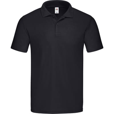 Fruit of the Loom Heren Origineel Polo Shirt (Zwart)