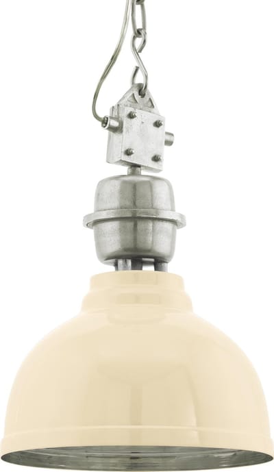 EGLO Vintage Grantham - Hanglamp - 1 Lichts - ø355 mm. - Beige - Chroom