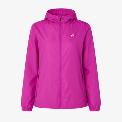ASICS Sport Run Hood - Jas - Maat S - Paars - Hardloopjack - Hardlopen - Dames Jas voor Vrouwen