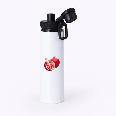 Hacebo® - Dragon fruit waterfles met draaidop zwart - Fruitschaal - Fruit liefhebbers - pitaya - vrucht - gezond eten - water fles - 850ML