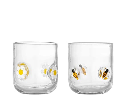 Bloomingville Drinkglazen glas transparant Buzz - set van 2