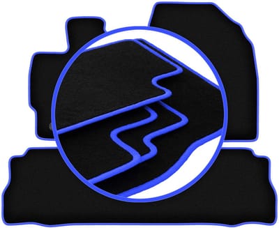 CARLUX-BLUE automatten voor: Toyota Prius III Plus hatchback (2011-2015)