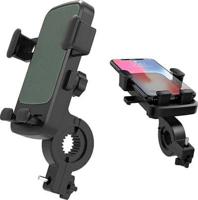 Telefoonhouder Fiets - Motorfiets Houder - 360 Graden Rotatie - GSM Houder Fiets - Universeel Fietshouder - Ook Voor Scooter & Motor