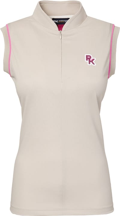 PK International - Performanco Polo - Polo - Mouwloos - onzichtbare rits - Renoir - Beige - Dusty Beige - M/38
