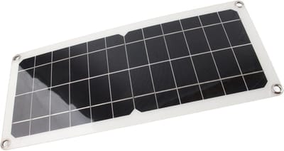 Zonnepaneel - Mini oplader - Apparaten opladen - Stabiele 12W output - 46x22x3 cm - Zwart