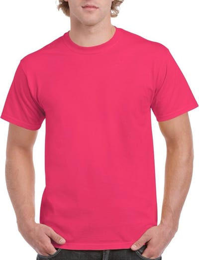 Fuchsia roze katoenen shirt voor volwassenen M (38/50)