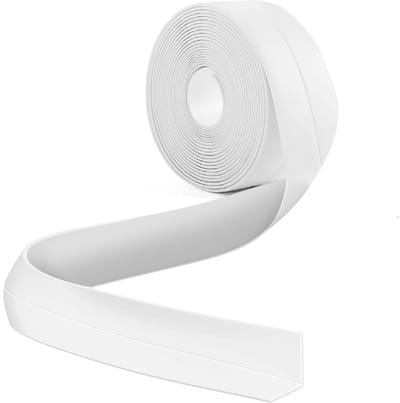 Dailygoods- Plint Zelfklevend - Afdichtingsstrip PVC - Flexibele Knikstrip - Hitte- en Vochtbestendig - Voor Keuken/Badkamer - 12 m Lang - Afdichtingstape
