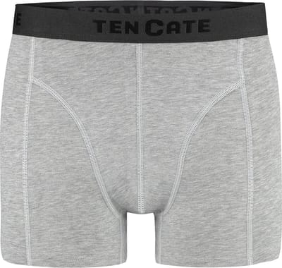 Ten Cate Basics shorts grey melange 2 pack voor Heren | Maat S
