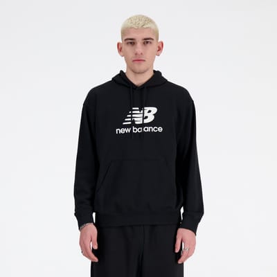 New Balance Sport Essentials Fleece Logo H Heren Trui - BLACK