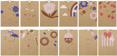 folia Creatieve wandkalender CRAFTY MEMORIES, A4