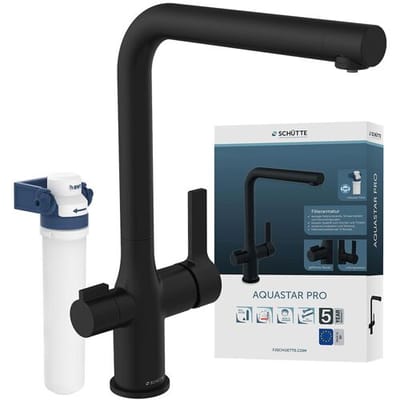 Schütte Keukenkraan AQUASTAR PRO (Zwart mat)