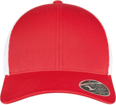 Flexfit - FLEXFIT 110 MESH CAP 2-TONE red/wht one size Flexfit pet - Rood/Wit