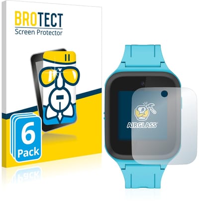 Screenprotector 6 Stuks voor TCL Movetime FamilyWatch Kids MT40X Beschermglas transparant