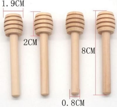 Honing lepel - Dipper - Hout -  Honeydripper - Keukengerei - Ontbijt - Hout - 8 cm