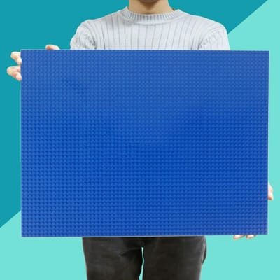 48*64 Stippen Basisplaat Bouwstenen Muur ZELF MAKEN Klassieke Stenen Speelgoed Ideaal Voor Kinderen Werkt Met Bouwsteen donkerblauwe kleur