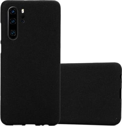 Cadorabo Hoesje geschikt voor Huawei P30 PRO in FROST ZWART - Beschermhoes gemaakt van flexibel TPU silicone Case Cover