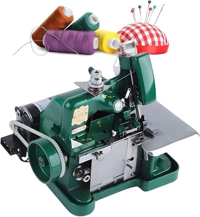 Overlock Coverstitch Machine - Naaimachine Coversteek - Kleding Maken - Metalen Frame - 255 x 210 x 270 mm - Grijs